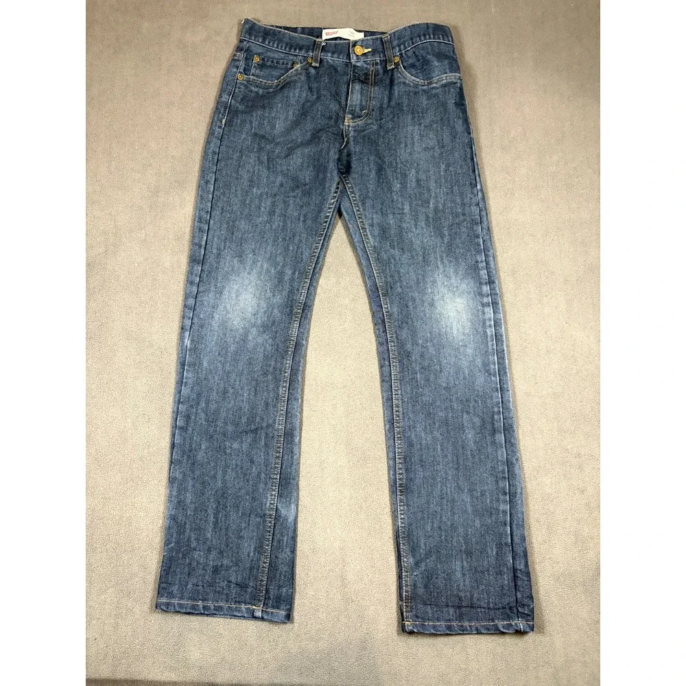Levi's 511 Jeans Boys Reg 20 30x30 Blue Denim Slim Fit Double Stitch Straight